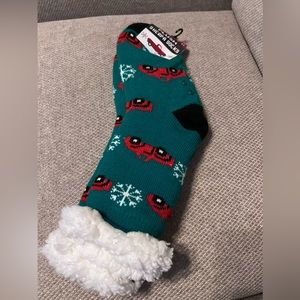 Country Side Fleece Lined Sherpa Socks Size 9-11